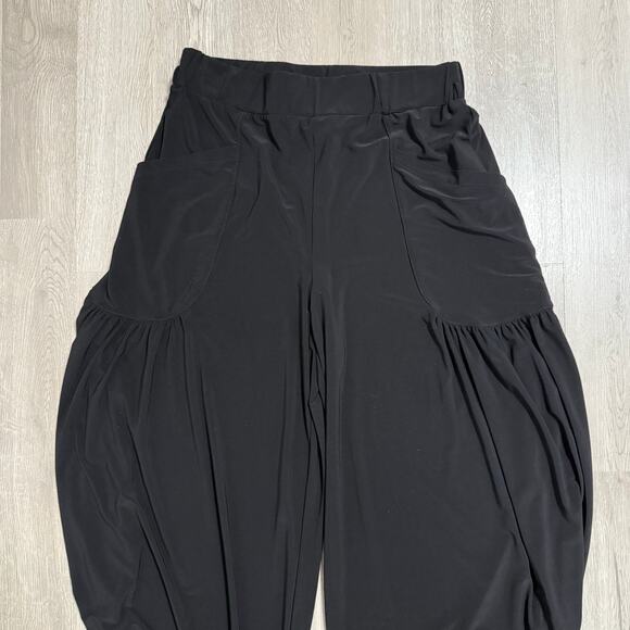 Joseph Ribkoff Women's Black Bubble Hemline With Pockets Pants Size 12 - Picture 4 of 14